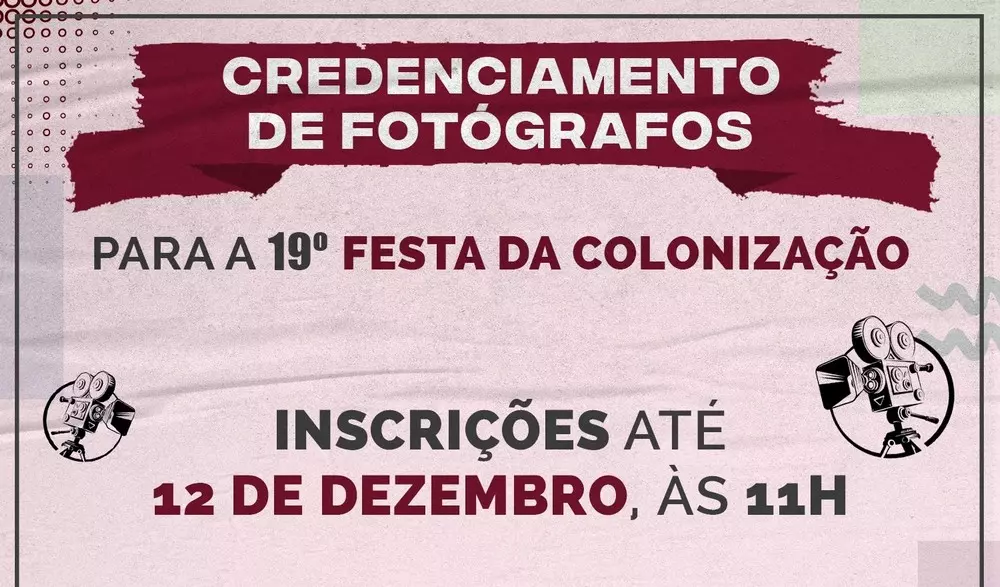 19ª Festa da Colonização: credenciamento para fotógrafos é aberto